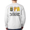 Drinking Opa Like A Regular Grandpa Much Cooler Beer Dad Long Sleeve T-Shirt Back Print