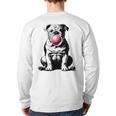 English Bulldog Bubble Gum Vintage Dog Mom Pet Dad Long Sleeve T-Shirt Back Print