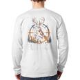 Fast Food Deer Hunting Hunter Dad Tail Buck Long Sleeve T-Shirt Back Print