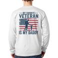 Father Veterans Day My Favorite Veteran Is My Daddy For Kids Long Sleeve T-Shirt Back Print
