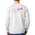 Father's Day Dad From Girl Outnumbered Long Sleeve T-Shirt Back Print Father's Day Dad From Girl Outnumbered Long Sleeve T-Shirt Back Print