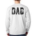 Fishing Dad Birthday Classic Bold Font Fish Daddy Long Sleeve T-Shirt Back Print