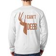 Hunting Sorry Deer Season Hunter Dad Father Day Long Sleeve T-Shirt Back Print