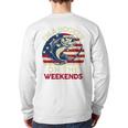 I'm Hooker On The Weekends Dirty Bass Dad Fishing Long Sleeve T-Shirt Back Print