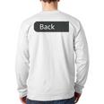 Just A Regular Dad Trying Not To Raise Liberals On Back Long Sleeve T-Shirt Back Print