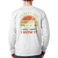 Lawn Mowing Dad Im Sexy And I Mow It Mower Garden Premium Tri-Blend Long Sleeve T-Shirt Back Print