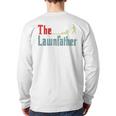 Lawn Mowing Lawnfather Dad Lawn Mower Gardening Long Sleeve T-Shirt Back Print