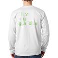 I Love My Grandpa Shirt For Boys Dad Papa Fathers Day Tee Long Sleeve T-Shirt Back Print