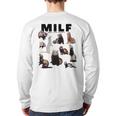 MILF Man I Love Ferrets Ferret Mom Dad Ferret Owner Long Sleeve T-Shirt Back Print