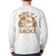 Mind If I Smoke BBQ Barbeque Grilling Chef Dad Long Sleeve T-Shirt Back Print