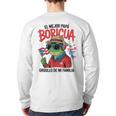 Puerto Rican Dad Idea For Men & Papá Boricua Coqui Frog Long Sleeve T-Shirt Back Print