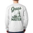 Push Lawn Mower Legend Grass Master Dad Mowing Long Sleeve T-Shirt Back Print