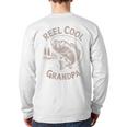 Reel Cool Great Grandpa Step Dad Fishing Father Day Long Sleeve T-Shirt Back Print