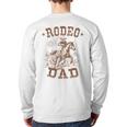 Rodeo Dad Western Cowboy Daddy Family Matching Father's Day Long Sleeve T-Shirt Back Print