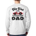 Two Fast Dad Of The Birthday Boy Racing Car Family Long Sleeve T-Shirt Back Print