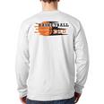 Vintage Proud Basketball Dad Fathers Day Basketball Player Long Sleeve T-Shirt Back Print