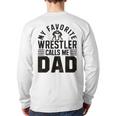 Wrestler Daddy Wrestling Dad Long Sleeve T-Shirt Back Print Wrestler Daddy Wrestling Dad Long Sleeve T-Shirt Back Print