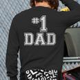 1 Dad Number One Father's Day Vintage Style Long Sleeve T-Shirt Back Print
