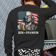 4th Of July Franklin Ben Drankin American Dad Men Women Long Sleeve T-Shirt Back Print