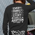 Adoptive Mom Adoption Dad And Adoption Day Foster Care Long Sleeve T-Shirt Back Print