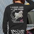 American Eskimo Dog Mom Eskie Dad Art Eskie Lover Quote Long Sleeve T-Shirt Back Print