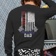 American Flag Go Kart Racing Race Dad Flag Long Sleeve T-Shirt Back Print