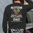Autism Doesnt Come With Manual Dad Puzzle Awareness Men Long Sleeve T-Shirt Back Print
