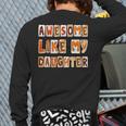 Awesome Like My Daughter For Men Dad Fathers Day Long Sleeve T-Shirt Back Print