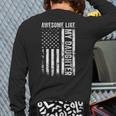 ON Back Awesome Like My Daughter Men Fathers Day Dad Long Sleeve T-Shirt Back Print