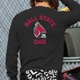 Ball State University Cardinals Arched Dad Long Sleeve T-Shirt Back Print