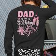 Ballerina Bday Dance Dad Of The Birthday Girl Ballet Dancer Long Sleeve T-Shirt Back Print