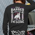 Barber s For Men Dad Hairstyling Humor Quote Small Long Sleeve T-Shirt Back Print Barber s For Men Dad Hairstyling Humor Quote Small Long Sleeve T-Shirt Back Print