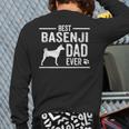 Basenji Dad Best Dog Owner Ever T-Shirt Long Sleeve T-Shirt Back Print