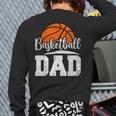 Basketball Dad Basketball Player Game Day Father's Day Long Sleeve T-Shirt Back Print
