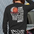 Basketball Mom Or Dad Basketball Parent Long Sleeve T-Shirt Back Print