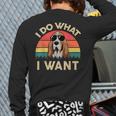 Basset Hound Shirts I Do What I Want Basset Hound Dad Long Sleeve T-Shirt Back Print