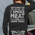 BBQ Grilling Dad Smoking Meat Barbecue Pun Pit Master Father Long Sleeve T-Shirt Back Print BBQ Grilling Dad Smoking Meat Barbecue Pun Pit Master Father Long Sleeve T-Shirt Back Print