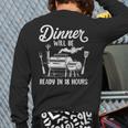 Bbq Men Smoking Meat Smoker Grilling Barbecue Dad Long Sleeve T-Shirt Back Print Bbq Men Smoking Meat Smoker Grilling Barbecue Dad Long Sleeve T-Shirt Back Print