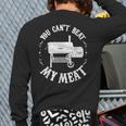 BBQ Pit Reverse Flow Smoker Accessory Dad Grill Long Sleeve T-Shirt Back Print