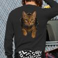 Bengal Cat Lover Animal Pet Bengal Cat Owner Mom Cat Dad Cat Men Women Kids Long Sleeve T-Shirt Back Print