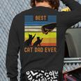 Best Cat Dad Ever Fist Bump For Fur Daddies Men Women Girls Kids Long Sleeve T-Shirt Back Print