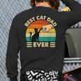 Best Cat Dad Ever Cat Lover Kitten Owner Kitty Long Sleeve T-Shirt Back Print
