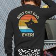Best Cat Dad Ever Men Long Sleeve T-Shirt Back Print