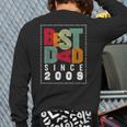 Best Dad Since 2009 Fathers Day Retro Vintage Long Sleeve T-Shirt Back Print