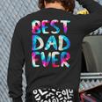 Best Dad Ever Colorful Tie Dye Fathers Day Long Sleeve T-Shirt Back Print Best Dad Ever Colorful Tie Dye Fathers Day Long Sleeve T-Shirt Back Print