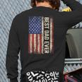 Best Dad Ever US American Flag For Father's Day Men Long Sleeve T-Shirt Back Print Best Dad Ever US American Flag For Father's Day Men Long Sleeve T-Shirt Back Print