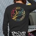 Best Dad In The World Father's Day Vintage Dad Long Sleeve T-Shirt Back Print