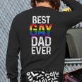 Best Gay Dad Ever LGBTQ Long Sleeve T-Shirt Back Print