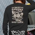Best Sphynx Cat Dad Ever Apparel For Animal Lover Men Women Long Sleeve T-Shirt Back Print