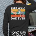 Best Wolf Dad Ever Long Sleeve T-Shirt Back Print Best Wolf Dad Ever Long Sleeve T-Shirt Back Print